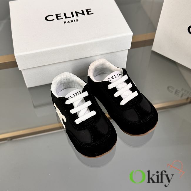Okify Celine Black Kid Sneakers  - 1