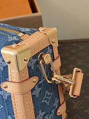 Okify Louis Vuitton Side Trunk MM Bag Denim M27450 23x16x8cm - 6