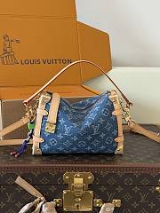 Okify Louis Vuitton Side Trunk MM Bag Denim M27450 23x16x8cm - 5