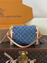 Okify Louis Vuitton Side Trunk MM Bag Denim M27450 23x16x8cm - 3