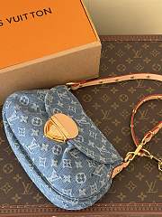 Okify Louis Vuitton Sunset Bag Denim M46829 27x18x3cm - 6