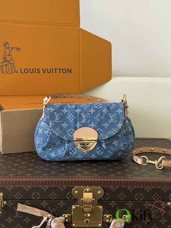 Okify Louis Vuitton Sunset Bag Denim M46829 27x18x3cm - 1