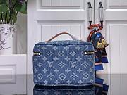 Okify Louis Vuitton Nice Mini Vanity Bag Denim M27946 20x13.5x12cm - 2