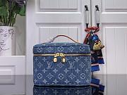 Okify Louis Vuitton Nice Mini Vanity Bag Denim M27946 20x13.5x12cm - 1