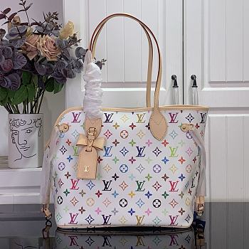 Okify Louis Vuitton x TM Neverwoof Bag White M27839 31x28x14cm 