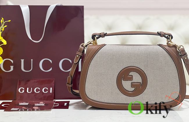 Okify Gucci Blondie Bag Brown And Beige 32x17x10cm - 1