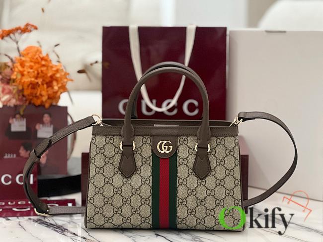 Okify Gucci Ophidia Small Tote Bag 25.5x18x10.5cm - 1