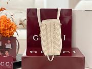 Okify Gucci Marmont Slim Bucket Bag White 17x16x6.5cm - 4