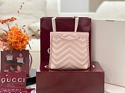 Okify Gucci Marmont Slim Bucket Bag Pink 17x16x6.5cm - 6