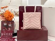 Okify Gucci Marmont Slim Bucket Bag Pink 17x16x6.5cm - 1