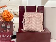 Okify Gucci Marmont Slim Bucket Bag Pink 17x16x6.5cm - 3