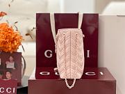 Okify Gucci Marmont Slim Bucket Bag Pink 17x16x6.5cm - 2