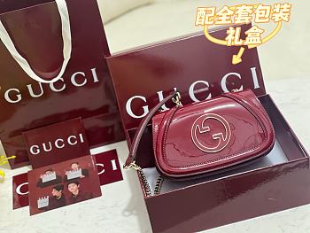 Okify Gucci Blondie Bag Red Patent 21.5x11x8cm