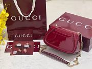 Okify Gucci Blondie Bag Red Patent 21.5x11x8cm - 6