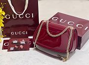 Okify Gucci Blondie Bag Red Patent 26.5x16.5x8.5cm - 4