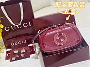 Okify Gucci Blondie Bag Red Patent 26.5x16.5x8.5cm - 1