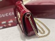 Okify Gucci Blondie Bag Red Patent 29.5x12.5x7cm - 4