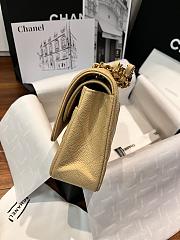 Okify CC Flap Bag Sand Beige Caviar 25cm  - 5