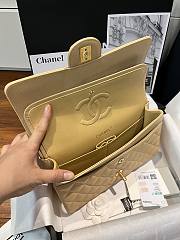 Okify CC Flap Bag Sand Beige Caviar 25cm  - 4