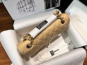 Okify CC Flap Bag Sand Beige Caviar 25cm  - 3