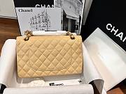 Okify CC Flap Bag Sand Beige Caviar 25cm  - 2