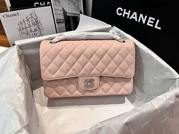 Okify CC Flap Bag Pink Caviar 25cm 