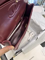 Okify CC Flap Bag Red Burgundy Caviar 25cm  - 5