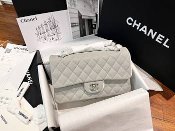 Okify CC Flap Bag Gray Caviar 25cm 