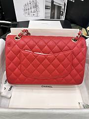 Okify CC Flap Bag Red Caviar 25cm  - 6