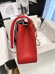 Okify CC Flap Bag Red Caviar 25cm  - 5