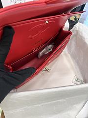 Okify CC Flap Bag Red Caviar 25cm  - 4