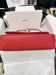 Okify CC Flap Bag Red Caviar 25cm  - 2