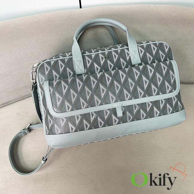 Okify Dior Gray Pet Bag 40x25x20cm - 1