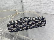 Okify Dior 2026 Bow Oblique Pouch With Chain 22x11.5x4.5cm - 6