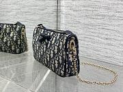 Okify Dior 2026 Bow Oblique Pouch With Chain 22x11.5x4.5cm - 4