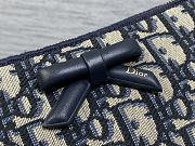Okify Dior 2026 Bow Oblique Pouch With Chain 22x11.5x4.5cm - 3