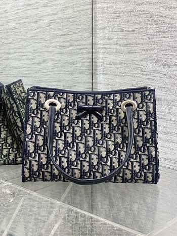Okify Dior 2026 Promenade Shopping Bag Bow 27x19x13.5cm