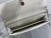 Okify Dior My Dior Mini Bag White And Black Bow 21x11x5cm - 6