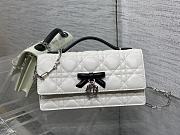 Okify Dior My Dior Mini Bag White And Black Bow 21x11x5cm - 1