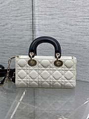 Okify Dior Lady D-joy Bag White And Black Bow 22x12x6cm - 6