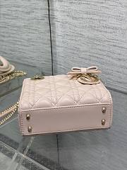 Okify Dior Lady Bag Light Pink Bow 17x15x7cm  - 6