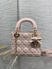 Okify Dior Lady Bag Light Pink Bow 17x15x7cm  - 1