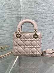 Okify Dior Lady Bag Light Pink Bow 17x15x7cm  - 3