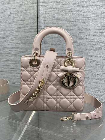 Okify Dior Lady Bag Light Pink Bow With Letter Strap 20x17x8cm
