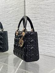 Okify Dior Lady Bag Black Bow With Letter Strap 20x17x8cm - 5