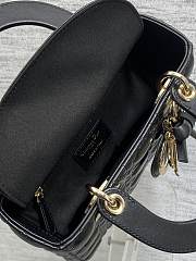 Okify Dior Lady Bag Black Bow With Letter Strap 20x17x8cm - 4