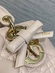 Okify Dior Lady D-joy Bag Light Pink Bow 19x5.5x10.5cm - 6