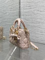 Okify Dior Lady D-joy Bag Light Pink Bow 19x5.5x10.5cm - 4
