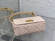 Okify Dior Caro Bag Light Pink 20x13x7cm - 4