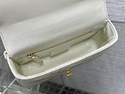 Okify Dior Caro Bag White Gold Hardware 20x13x7cm - 5